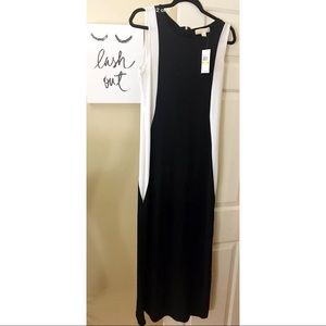 MICHAEL KORS SILHOUETTE LONG DRESS NWT SIZE M
